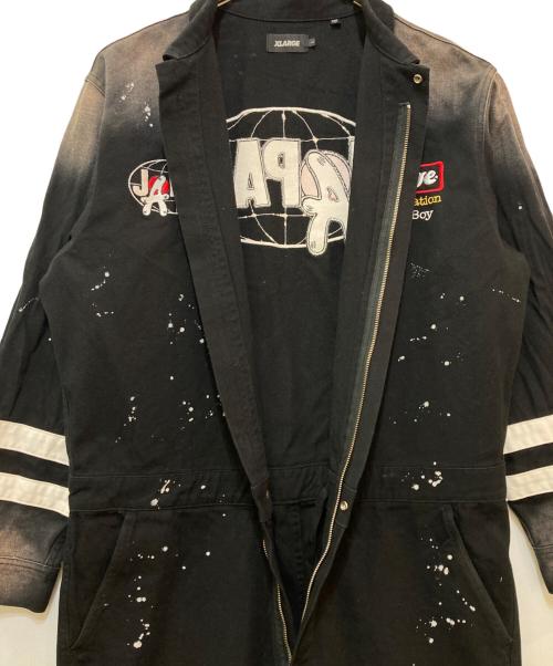 X-LARGE（エクストララージ）X-LARGE (エクストララージ) Blu Boy JUMPSUIT　101251031015 ブラック サイズ:Lの古着・服飾アイテム