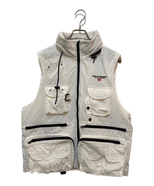POLO SPORT（ポロスポーツ）POLO SPORT (ポロスポーツ) タクティカルベスト ホワイト サイズ:Mの古着・服飾アイテム