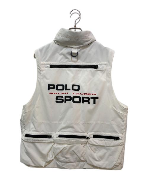 POLO SPORT（ポロスポーツ）POLO SPORT (ポロスポーツ) タクティカルベスト ホワイト サイズ:Mの古着・服飾アイテム
