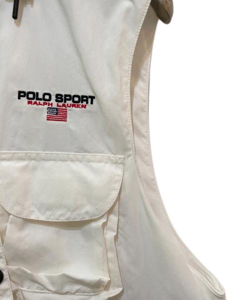 POLO SPORT（ポロスポーツ）POLO SPORT (ポロスポーツ) タクティカルベスト ホワイト サイズ:Mの古着・服飾アイテム