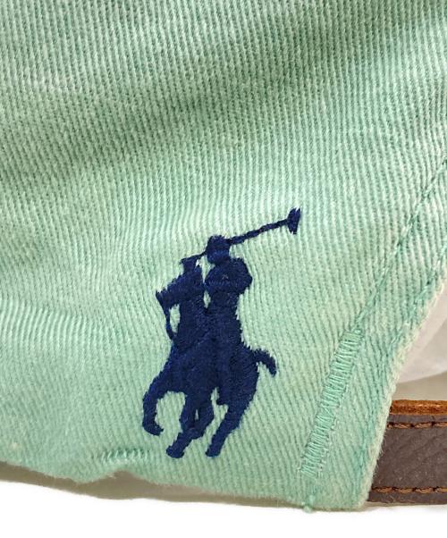 POLO RALPH LAUREN（ポロ・ラルフローレン）POLO RALPH LAUREN (ポロ・ラルフローレン) Twill 1992 Sports Cap グリーンの古着・服飾アイテム