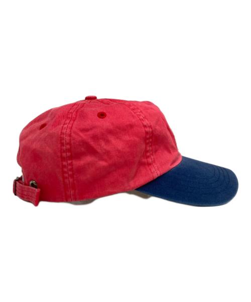 POLO SPORT（ポロスポーツ）POLO SPORT (ポロスポーツ) ビニールロゴキャップ ネイビー×レッドの古着・服飾アイテム