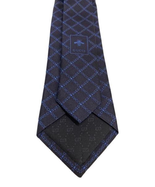 GUCCI（グッチ）GUCCI (グッチ) TIE GUCCI GRILLE ネイビー サイズ:-の古着・服飾アイテム