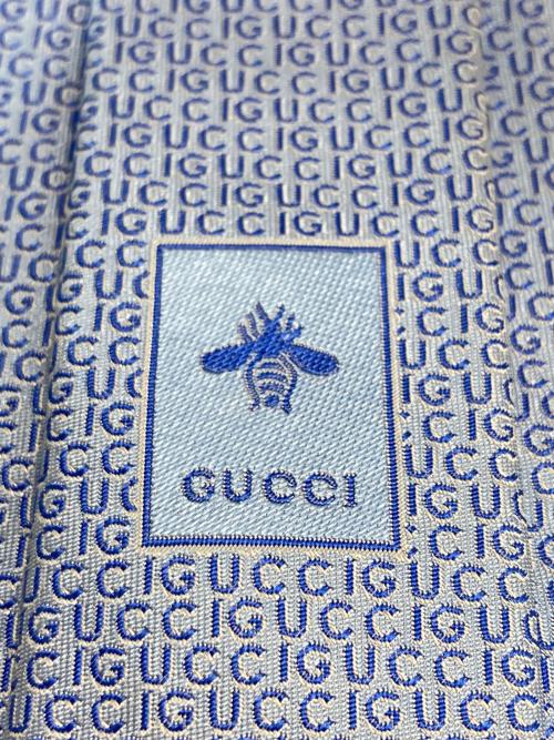GUCCI（グッチ）GUCCI (グッチ) TIE WRITING ブルー サイズ:- 未使用品の古着・服飾アイテム