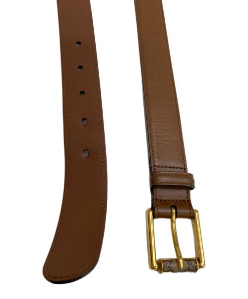 GUCCI（グッチ）GUCCI (グッチ) GGスプリームバックル スクエアレザーベルト ブラウンの古着・服飾アイテム