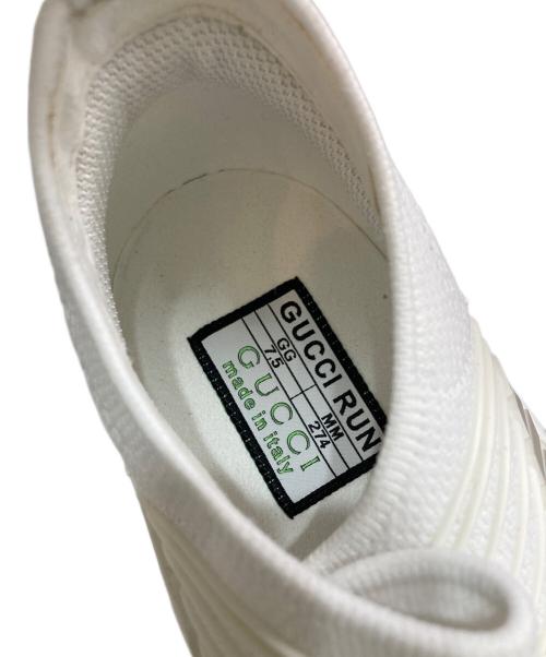 GUCCI（グッチ）GUCCI (グッチ) RUN　680893 ホワイト サイズ:7 1/2の古着・服飾アイテム