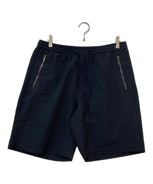 EMPORIO ARMANI（エンポリオ アルマーニ）EMPORIO ARMANI (エンポリオアルマーニ) シアサッカーハーフパンツ ネイビー サイズ:48の古着・服飾アイテム