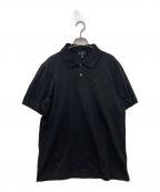 dunhillダンヒル）の古着「鹿の子ポロシャツ」｜ブラック