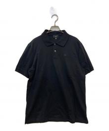 dunhill（ダンヒル）の古着「鹿の子ポロシャツ」｜ブラック