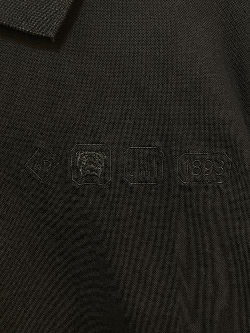 dunhill（ダンヒル）dunhill (ダンヒル) 鹿の子ポロシャツ ブラック サイズ:Lの古着・服飾アイテム