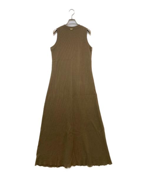 MUSE de Deuxieme Classe（ミューズ ドゥーズィエム クラス）MUSE de Deuxieme Classe (ミューズ ドゥーズィエム クラス) サーマルフレアワンピース　24-040-520-4040-1-0 カーキ サイズ:サイズ表記なしの古着・服飾アイテム