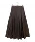 MUSE de Deuxieme Classe（ミューズ ドゥーズィエム クラス）の古着「WASHED TUCK スカート　24-060-500-4040-3-0」｜ブラウン