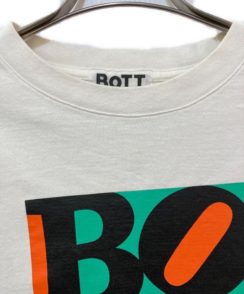 BoTT（ボット）BoTT (ボット) WISM (ウィズム) 別注 Square Logo Tee ホワイト サイズ:Lの古着・服飾アイテム