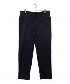 COMOLIコモリ）の古着「タイプライタードローストリングパンツパンツ　15S-03002」｜ネイビー