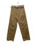 COMOLI（コモリ）の古着「BELTED CHINO PANTS　15S-03004」｜ベージュ