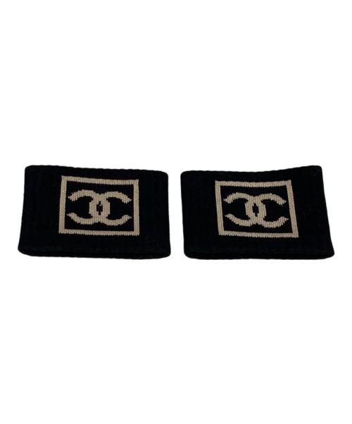 CHANEL（シャネル）CHANEL (シャネル) ココマークリストバンド ブラックの古着・服飾アイテム