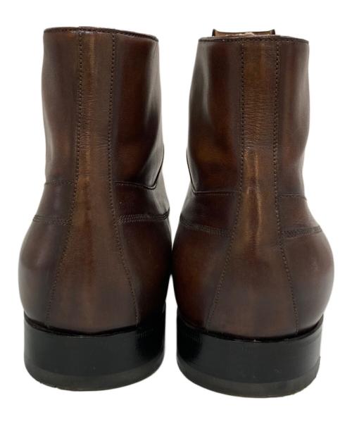 Berluti（ベルルッティ）Berluti (ベルルッティ) メダリオンウイングチップレザーブーツ ブラウン サイズ:9の古着・服飾アイテム