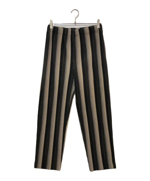 HOMME PLISSE ISSEY MIYAKE（オム プリッセ イッセイ ミヤケ）HOMME PLISSE ISSEY MIYAKE (オム プリッセ イッセイ ミヤケ) RB STRIPES 2 ブラック サイズ:2の古着・服飾アイテム