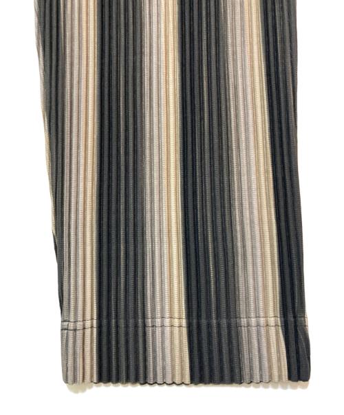 HOMME PLISSE ISSEY MIYAKE（オム プリッセ イッセイ ミヤケ）HOMME PLISSE ISSEY MIYAKE (オム プリッセ イッセイ ミヤケ) RB STRIPES 2 ブラック サイズ:2の古着・服飾アイテム