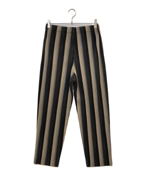 HOMME PLISSE ISSEY MIYAKE（オム プリッセ イッセイ ミヤケ）HOMME PLISSE ISSEY MIYAKE (オム プリッセ イッセイ ミヤケ) RB STRIPES 2 ブラック サイズ:2の古着・服飾アイテム