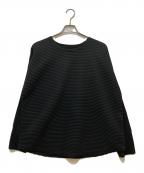 HOMME PLISSE ISSEY MIYAKEオム プリッセ イッセイ ミヤケ）の古着「HORIZON PLEATS 2プリーツカットソー」｜ブラック