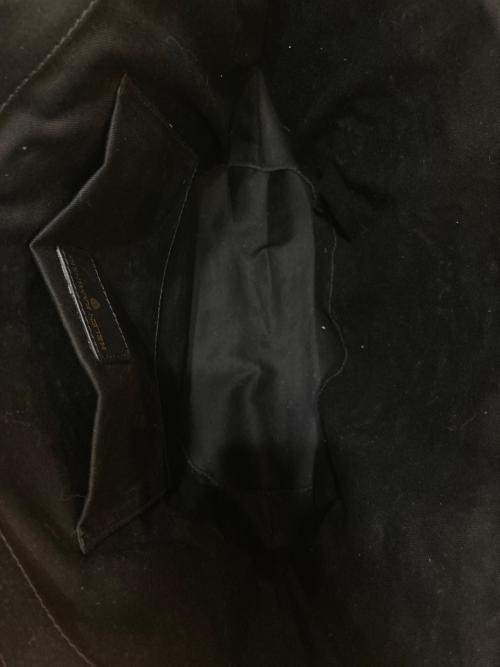 HELEN KAMINSKI（ヘレンカミンスキー）HELEN KAMINSKI (ヘレンカミンスキー) Marihanna ラフィアカウレザーハンドルカゴバッグ ブラックの古着・服飾アイテム