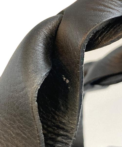 HELEN KAMINSKI（ヘレンカミンスキー）HELEN KAMINSKI (ヘレンカミンスキー) Marihanna ラフィアカウレザーハンドルカゴバッグ ブラックの古着・服飾アイテム