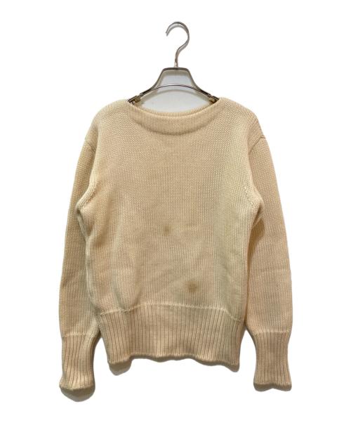 JIL SANDER（ジルサンダー）JIL SANDER (ジルサンダー) シルク混ヘビーニット ベージュ サイズ:48の古着・服飾アイテム