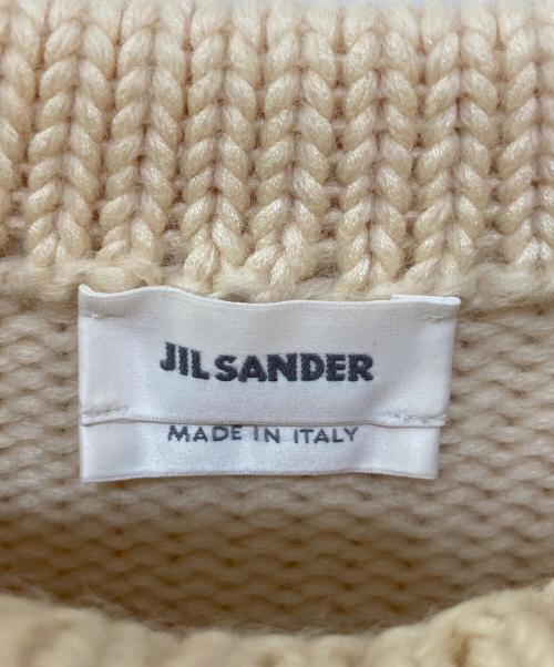 JIL SANDER（ジルサンダー）JIL SANDER (ジルサンダー) シルク混ヘビーニット ベージュ サイズ:48の古着・服飾アイテム
