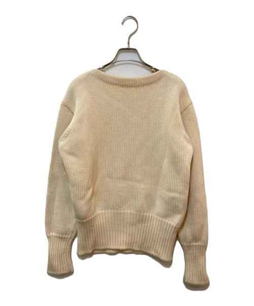 JIL SANDER（ジルサンダー）JIL SANDER (ジルサンダー) シルク混ヘビーニット ベージュ サイズ:48の古着・服飾アイテム