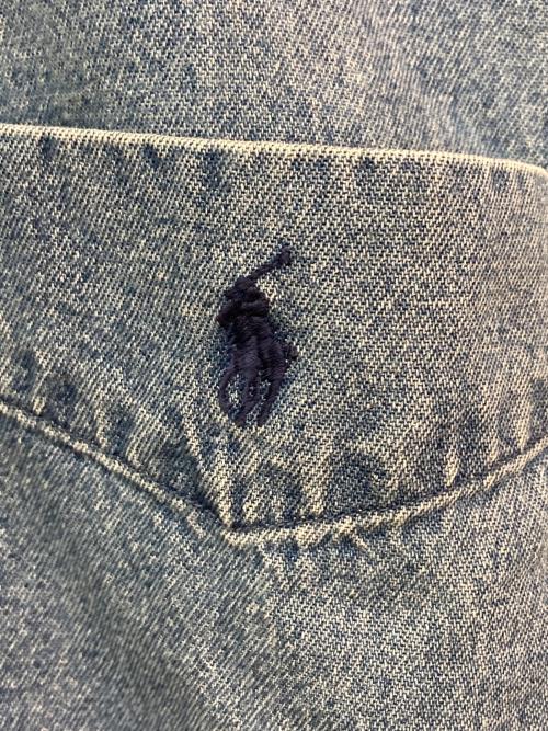 RALPH LAUREN（ラルフローレン）RALPH LAUREN (ラルフローレン) ボタンダウンデニムシャツ インディゴ サイズ:Sの古着・服飾アイテム