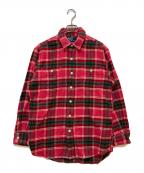 POLO RALPH LAURENポロ・ラルフローレン）の古着「チェックネルシャツ」｜レッド