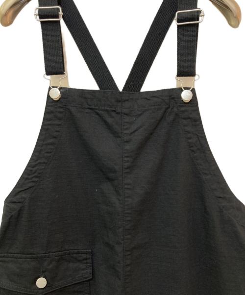 Spick and Span（スピックアンドスパン）Spick and Span (スピックアンドスパン) リップストップオーバーオール ブラック サイズ:FREEの古着・服飾アイテム