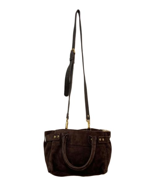 SITA PARANTICA（シータパランティカ）SITA PARANTICA (シータパランティカ) Ultrasuede カナグツキミニトートバッグ ブラウンの古着・服飾アイテム