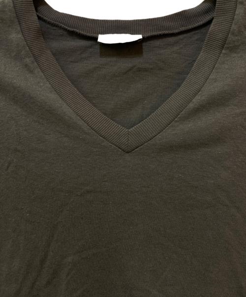 DIOR HOMME（ディオール オム）DIOR HOMME (ディオール オム) BEE刺繍VネックTシャツ ブラウン サイズ:Mの古着・服飾アイテム