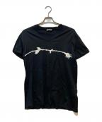 DIOR HOMMEディオール オム）の古着「VネックプリントTシャツ」｜ブラック