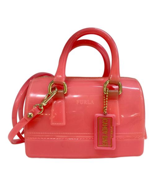 FURLA（フルラ）FURLA (フルラ) キャンディー ミニボストン2WAYバッグ ピンクの古着・服飾アイテム