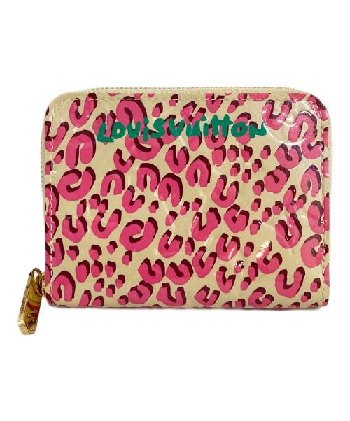 LOUIS VUITTON（ルイ ヴィトン）LOUIS VUITTON (ルイ ヴィトン) ジッピーコインパース レオパード ブロンコライユ　M91484 ベージュ×ピンクの古着・服飾アイテム