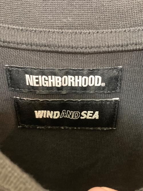 NEIGHBORHOOD（ネイバーフッド）NEIGHBORHOOD (ネイバーフッド) WIND AND SEA (ウィンダンシー) ロゴプリントTシャツ 221FWRSN-STM02S ブラック サイズ:Lの古着・服飾アイテム