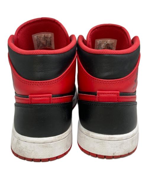 NIKE（ナイキ）NIKE (ナイキ) Air Jordan 1 Mid Bred Toe　DQ8426-060 レッド×ブラック サイズ:27の古着・服飾アイテム