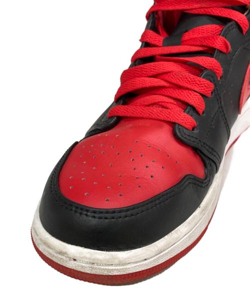 NIKE（ナイキ）NIKE (ナイキ) Air Jordan 1 Mid Bred Toe　DQ8426-060 レッド×ブラック サイズ:27の古着・服飾アイテム