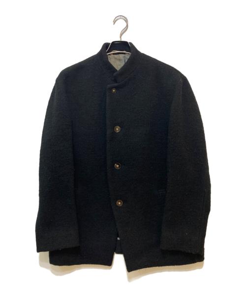 45R（フォーティファイブ・アール）45R (フォーティファイブ・アール) ウールスタンドネックジャケット ブラック サイズ:5の古着・服飾アイテム