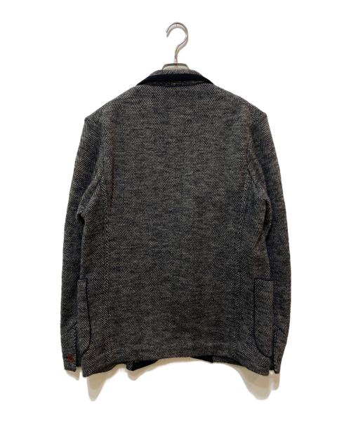 45R（フォーティファイブ・アール）45R (フォーティファイブ・アール) ヘリンボーンニットジャケット グレー サイズ:4の古着・服飾アイテム