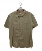 EMPORIO ARMANIエンポリオアルマーニ）の古着「リネンコットンS/Sシャツ」｜ベージュ