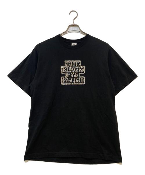 BlackEyePatch（ブラックアイパッチ）BlackEyePatch (ブラックアイパッチ) OG LABEL RHINESTONE TEE ブラック サイズ:Lの古着・服飾アイテム
