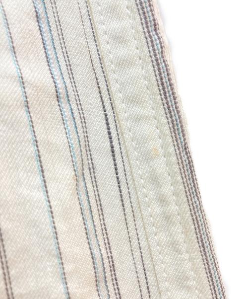 COMME des GARCONS HOMME（コムデギャルソン オム）COMME des GARCONS HOMME (コムデギャルソン オム) 90's リネンコットンストライプパンツ ホワイト サイズ:Mの古着・服飾アイテム