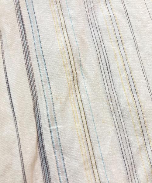 COMME des GARCONS HOMME（コムデギャルソン オム）COMME des GARCONS HOMME (コムデギャルソン オム) 90's リネンコットンストライプパンツ ホワイト サイズ:Mの古着・服飾アイテム