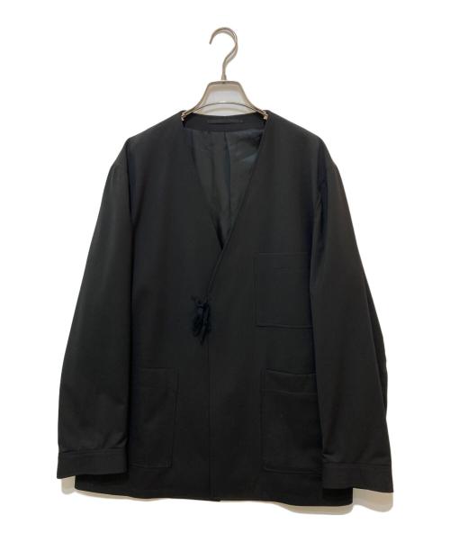 product almostblack（プロダクトオールモストブラック）product almostblack (プロダクトオールモストブラック) ノーカラージャケット ブラック サイズ:2の古着・服飾アイテム