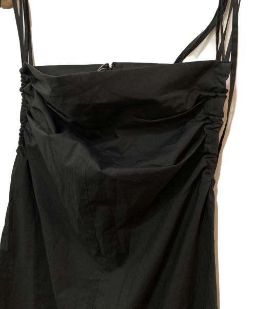 HARDY NOIR（アルディーノアール）HARDY NOIR (アルディーノアール) タイプライターギャザーオールインワン ブラック サイズ:38 未使用品の古着・服飾アイテム