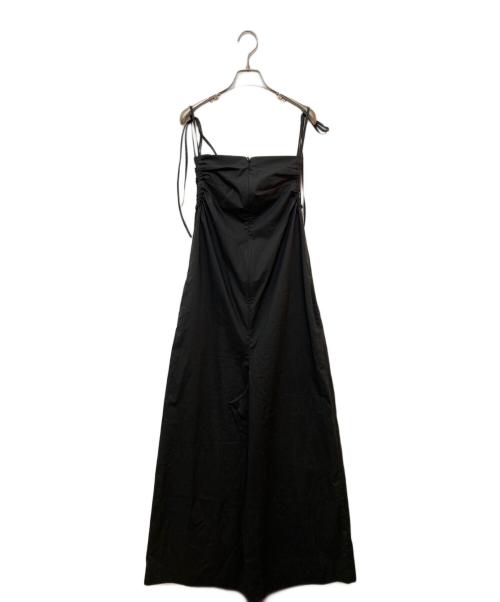 HARDY NOIR（アルディーノアール）HARDY NOIR (アルディーノアール) タイプライターギャザーオールインワン ブラック サイズ:38 未使用品の古着・服飾アイテム